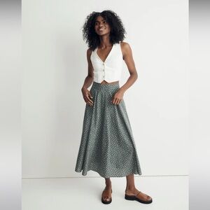 Madewell Cotton Voile Maxi Skirt in Bitsy Bouquet